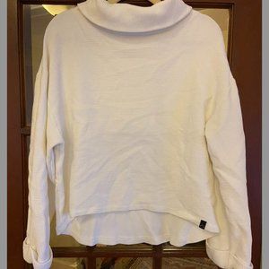 Varley Simon Ribbed Cotton White Sweater Medium